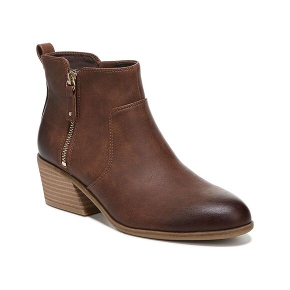 DR SCHOLLS Womens Brown Anti-Odor InWestern Style Lawless Booties 6 M - Picture 1 of 4